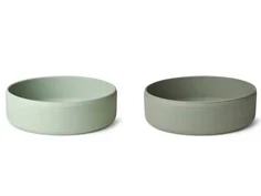 Liewood dusty mint faune green skåle Damina silikone (2-pack)